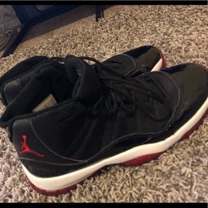 Jordan’s Black and Red Sneakers